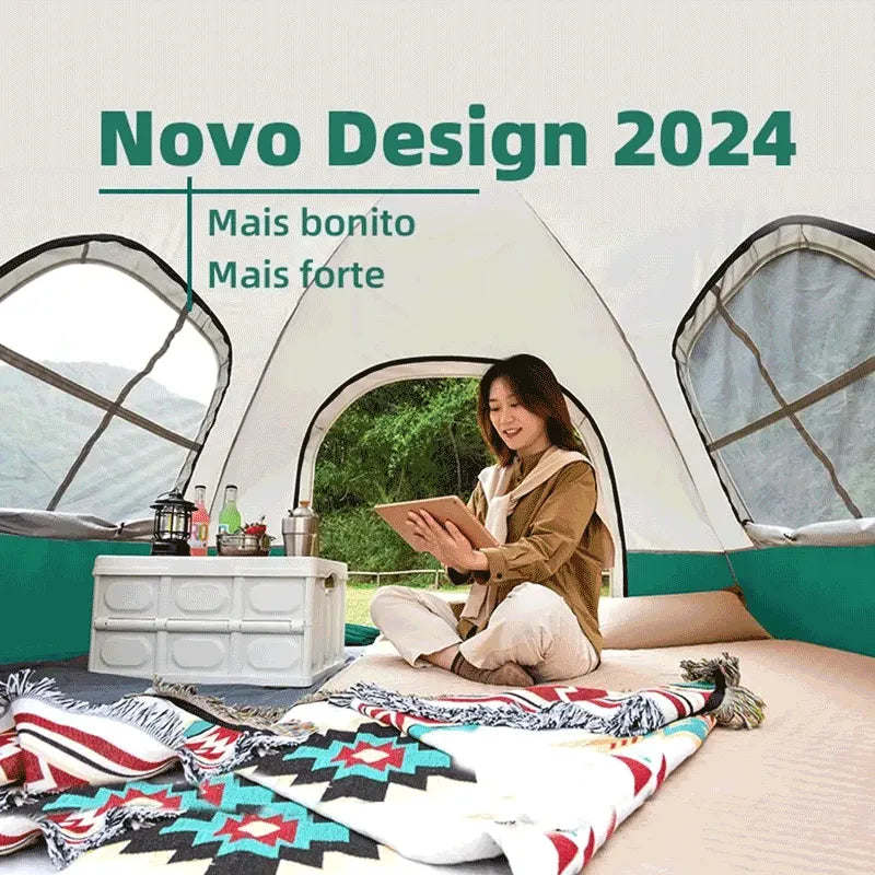Barraca de Camping Automática 4 Pessoas | Outdoor Pro
