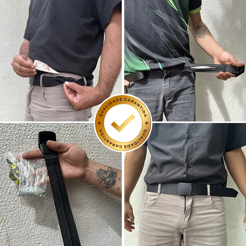 Cinto Secreto Preto TripSafe