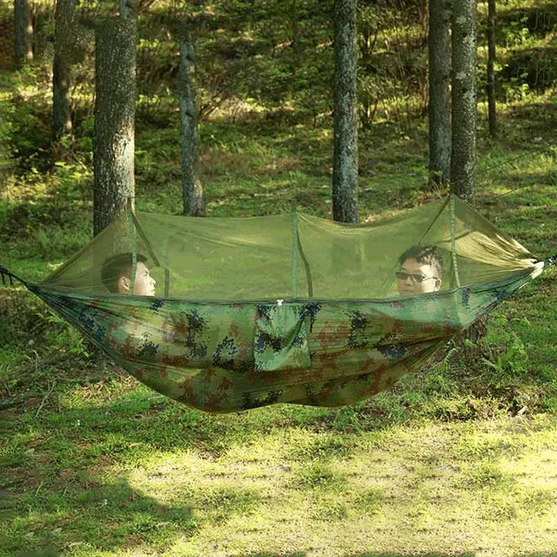 Rede de Camping com Mosquiteiro | Camuflada Outdoor Pro