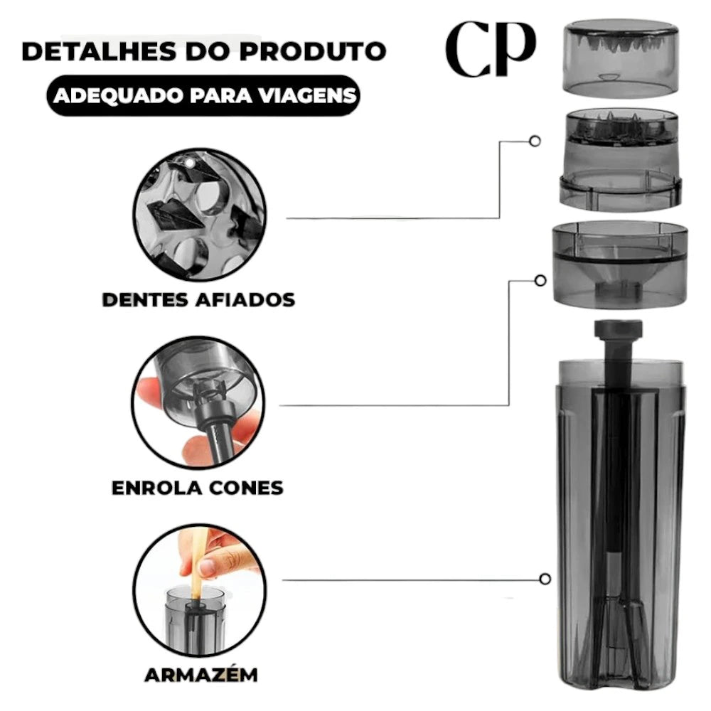Dichavador e Bolador 3 em 1 - Cultura Puff