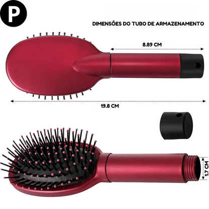 Escova de Cabelo com Compartimento Secreto