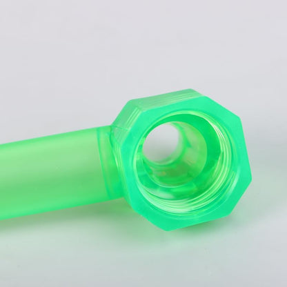 Detalhe do fornilho rosqueável do bong portátil verde