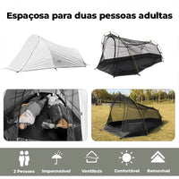 Barraca Camping para 2 Pessoas Resistente | Oxford Pro espaçosa e ant mosquito
