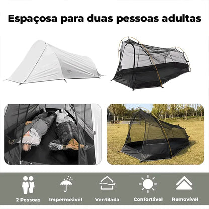 Barraca Camping para 2 Pessoas Resistente | Oxford Pro espaçosa e ant mosquito