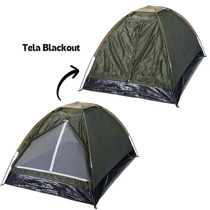 Barraca de Camping 2 Pessoas | Compacta e Impermeável + Colchão Grátis