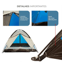 Detalhes da base de lona reforçada e camadas protetoras, oferecendo durabilidade e protegendo contra umidade e insetos.