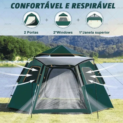 Barraca de Camping Automática 3 a 4 Pessoas | Pop-Up Impermeável