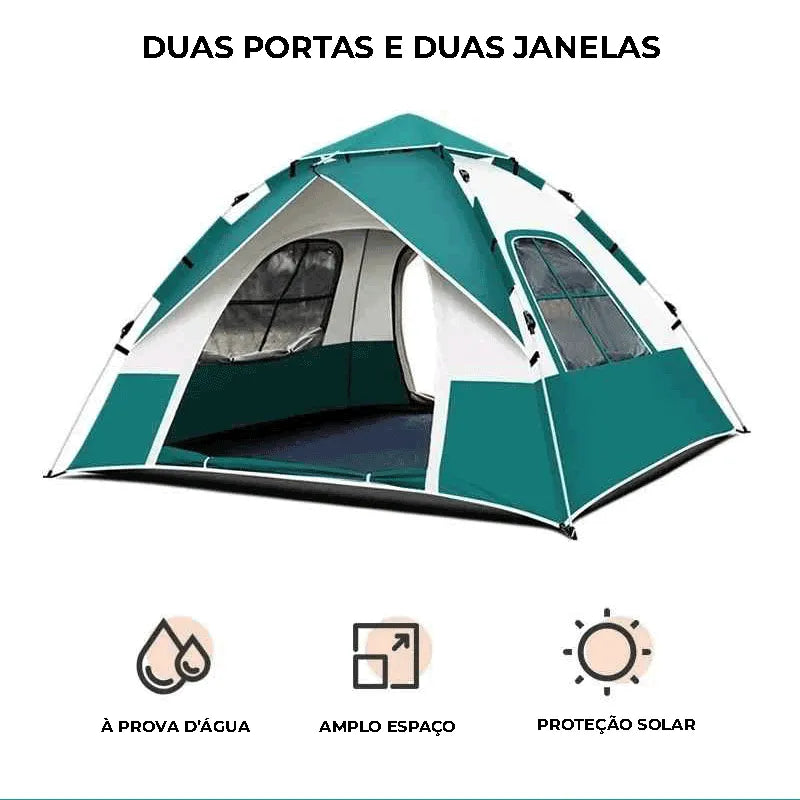 Barraca de Camping Automática 4 Pessoas | Outdoor Pro
