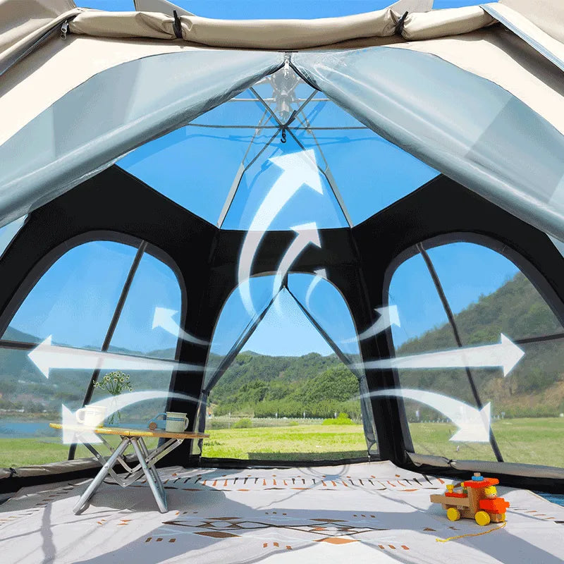 Barraca de Camping Automática 5 Pessoas | Impermeável e Rápida
