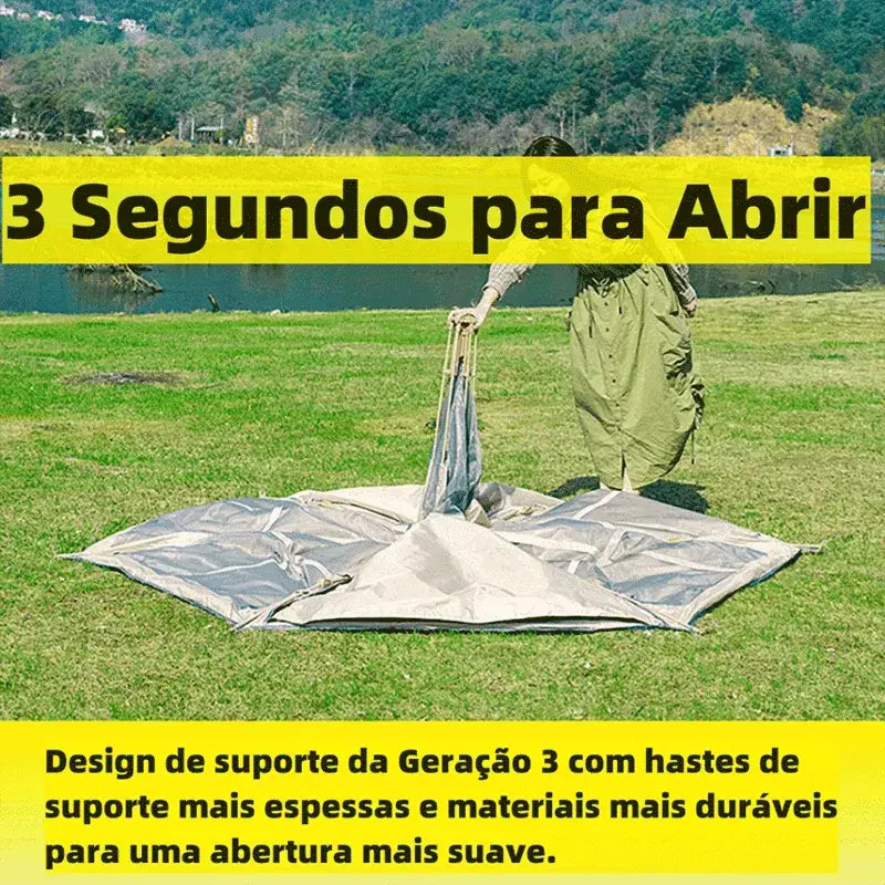 Barraca de Camping Automática 5 Pessoas | Impermeável e Rápida