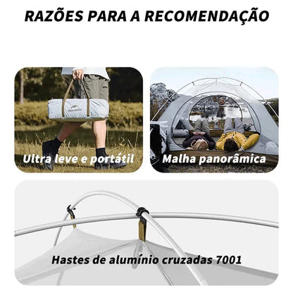 Barraca de Camping Grande para 3 Pessoas | Cloud River