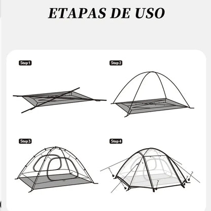 Barraca de Camping Grande para 3 Pessoas | Cloud River