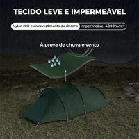 Barraca Camping para 3 Pessoas 4 Estações | Opalus Pro impermeavel tecido resistente