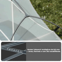 Detalhe da estrutura profissional da Star River UL com varetas em Alumínio 7001, garantindo leveza e resistência ao vento.