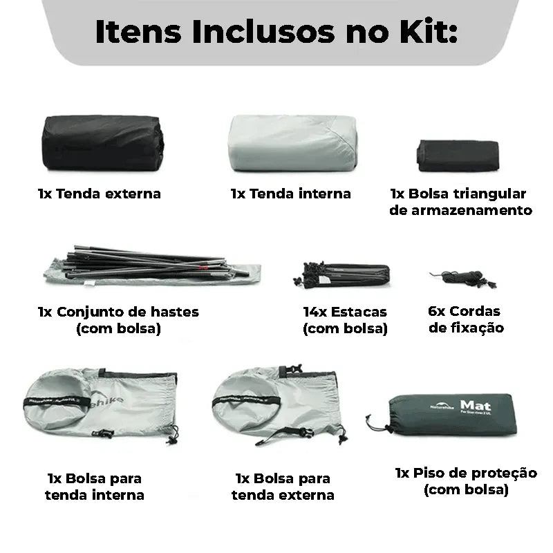 Barraca de Camping Ultralight 2 Pessoas | Linha Star River UL
