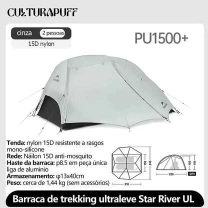 Barraca de Camping Ultralight 2 Pessoas | Linha Star River UL