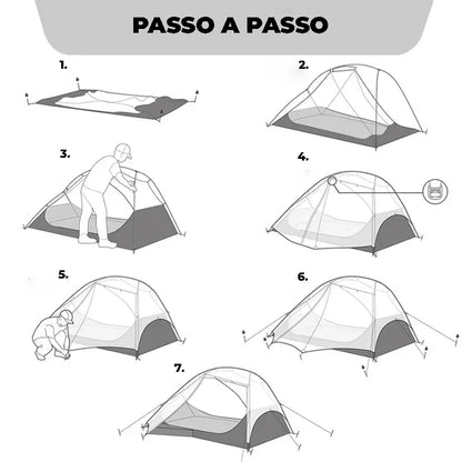 Barraca de Camping Ultralight 2 Pessoas | Linha Star River UL