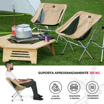 Cadeira Dobrável Portátil Premium | Outdoor Pro