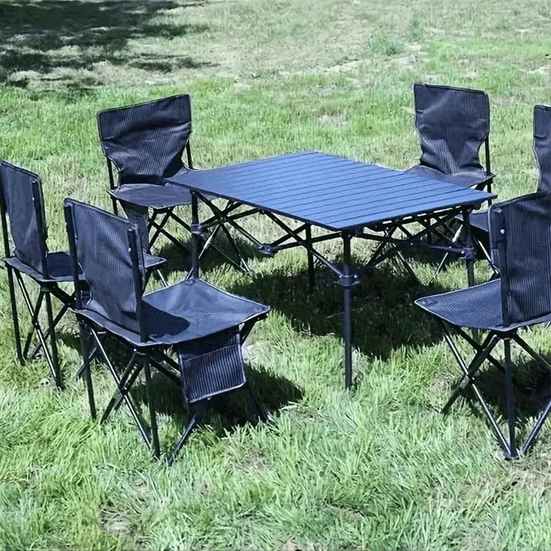 Cadeira Dobrável Portátil Preta | Outdoor Basic