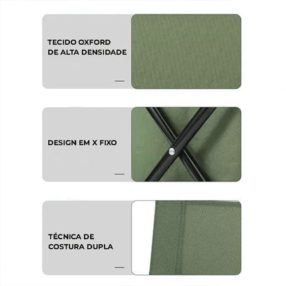 Cadeira Dobrável com Cooler Térmico | Outdoor Chill