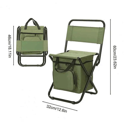 Cadeira Dobrável com Cooler Térmico | Outdoor Chill