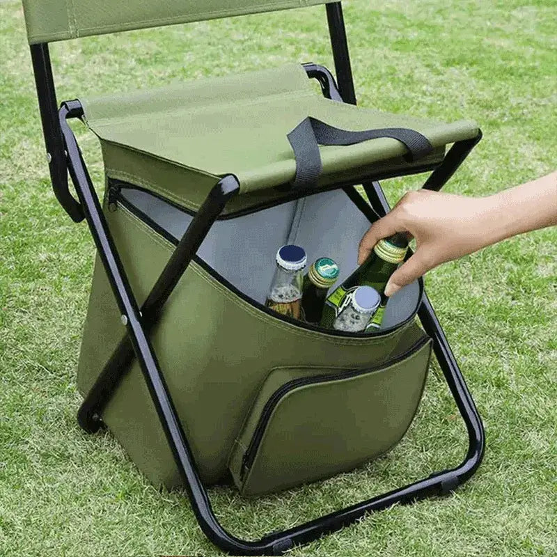 Cadeira Dobrável com Cooler Térmico | Outdoor Chill