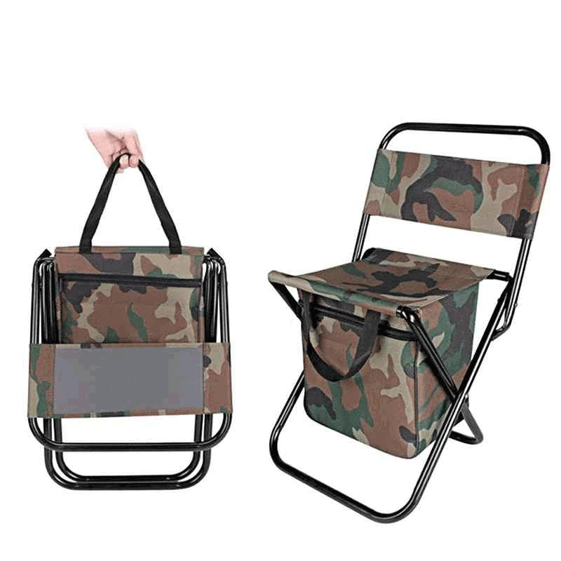 Cadeira Dobrável com Bolsa Camuflada | Pesca Pro
