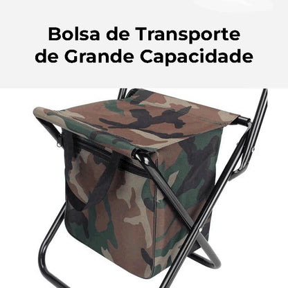 Cadeira Dobrável com Bolsa Camuflada | Pesca Pro