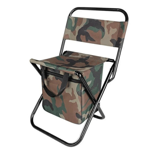 Cadeira Dobrável com Bolsa Camuflada | Pesca Pro