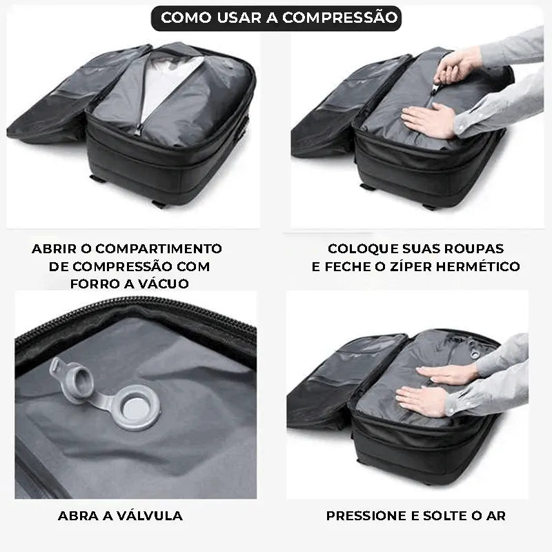Mochila a Vácuo Expansível | Business Trip