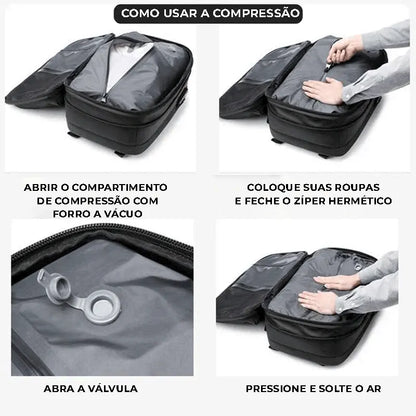 Mochila a Vácuo Expansível | Business Trip