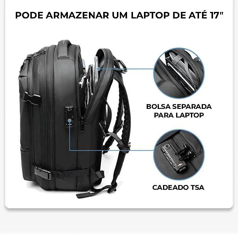 Mochila a Vácuo Expansível | Business Trip