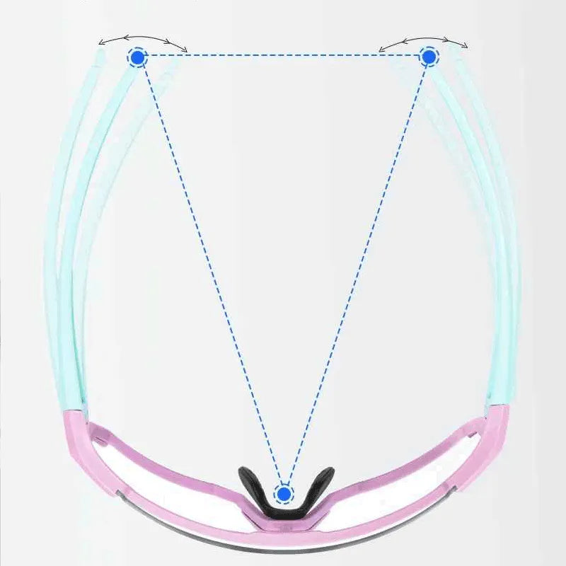 Óculos de Corrida Esportivo Feminino| UV Shield TR90