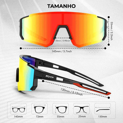 Óculos de Corrida Esportivo Masculino | UltraLight TR90