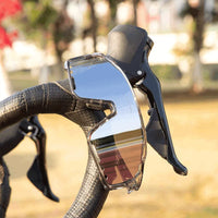 Óculos de Ciclismo Outdoor com visão HD e cores reais, ideal para performance e segurança em trilhas.