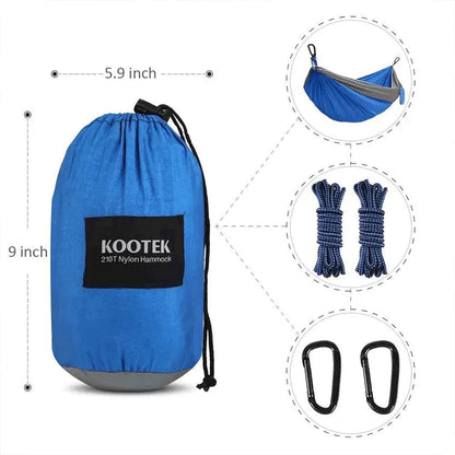 Rede Casal Camping Azul | Nylon Outdoor Premium