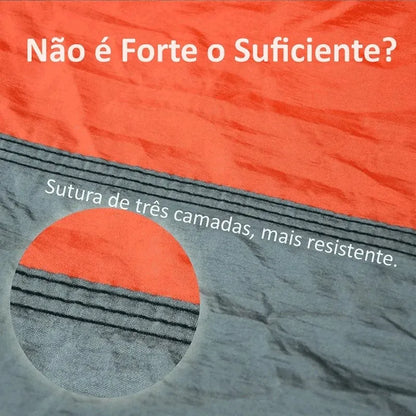 Rede Casal Camping Laranja | Nylon Outdoor Premium