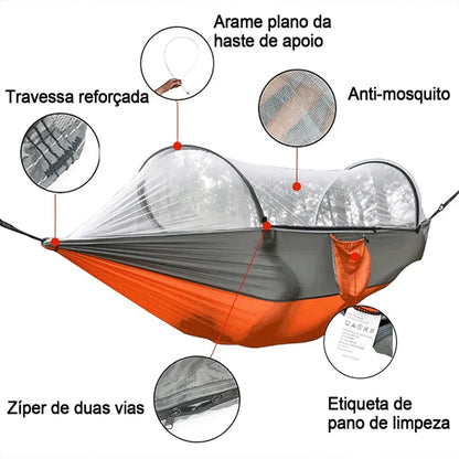Rede de Descanso com Mosquiteiro | Aventura Protegida
