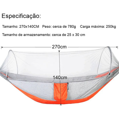 Rede de Descanso com Mosquiteiro | Aventura Protegida