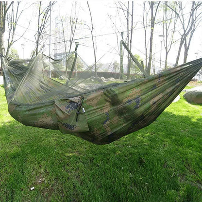 Rede de Camping com Mosquiteiro | Camuflada Outdoor Pro