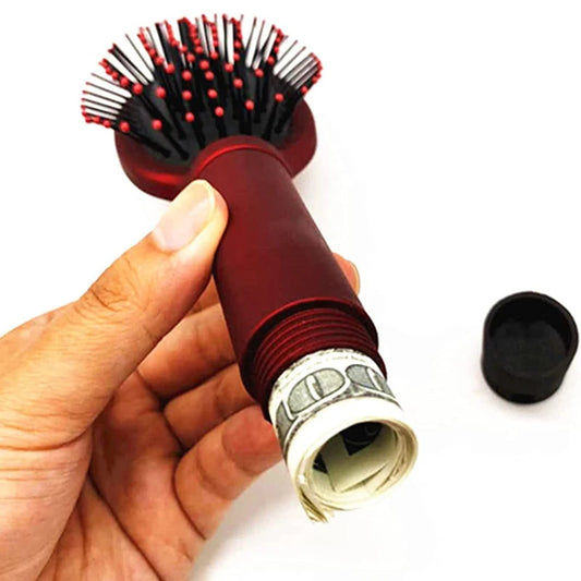 Escova de Cabelo com Compartimento Secreto