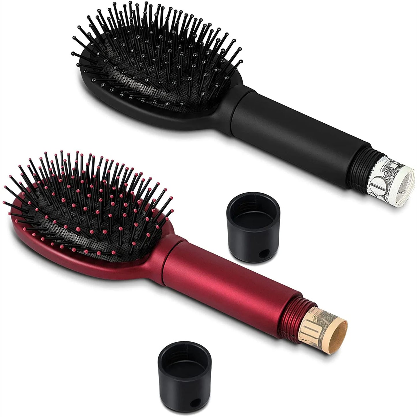 Escova de Cabelo com Compartimento Secreto