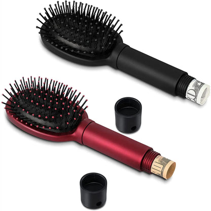 Escova de Cabelo com Compartimento Secreto
