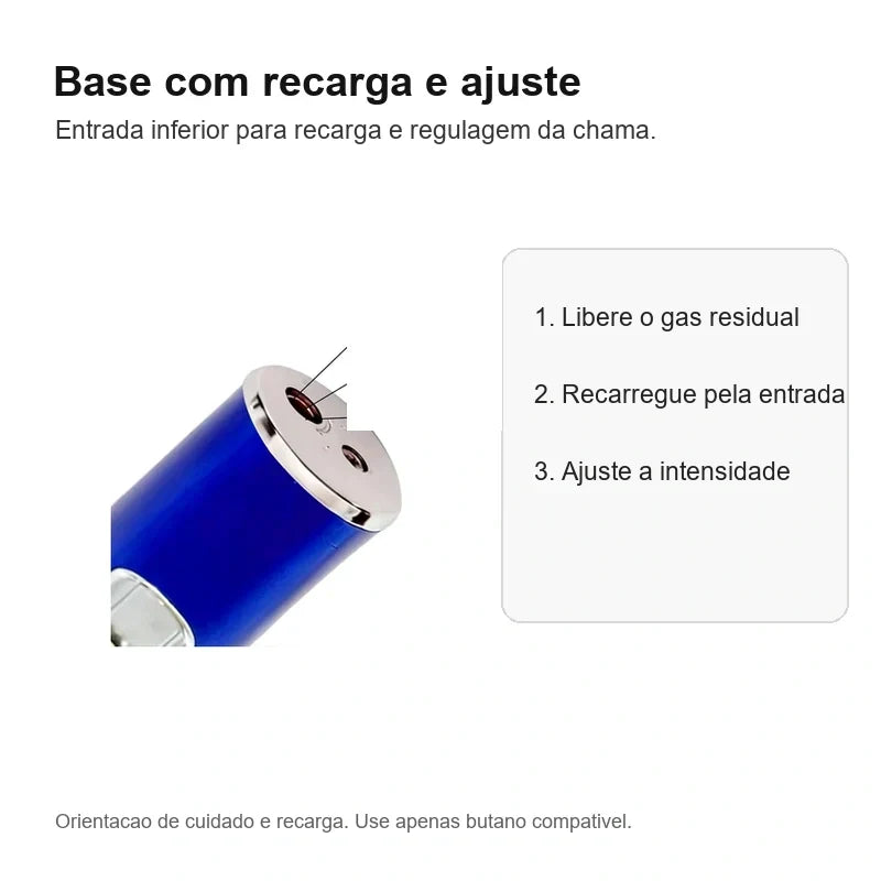 Base de recarga e ajuste da Caneta Puff Select Azul