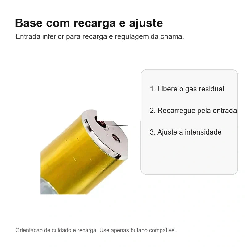 Base de recarga e ajuste da Caneta Puff Select Dourada