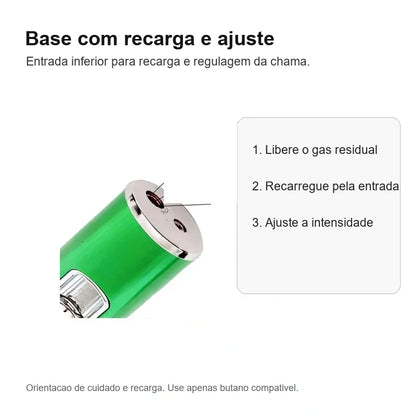 Base de recarga e ajuste da Caneta Puff Select Verde