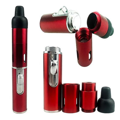 Caneta Puff Select Vermelha desmontada com pecas e detalhes