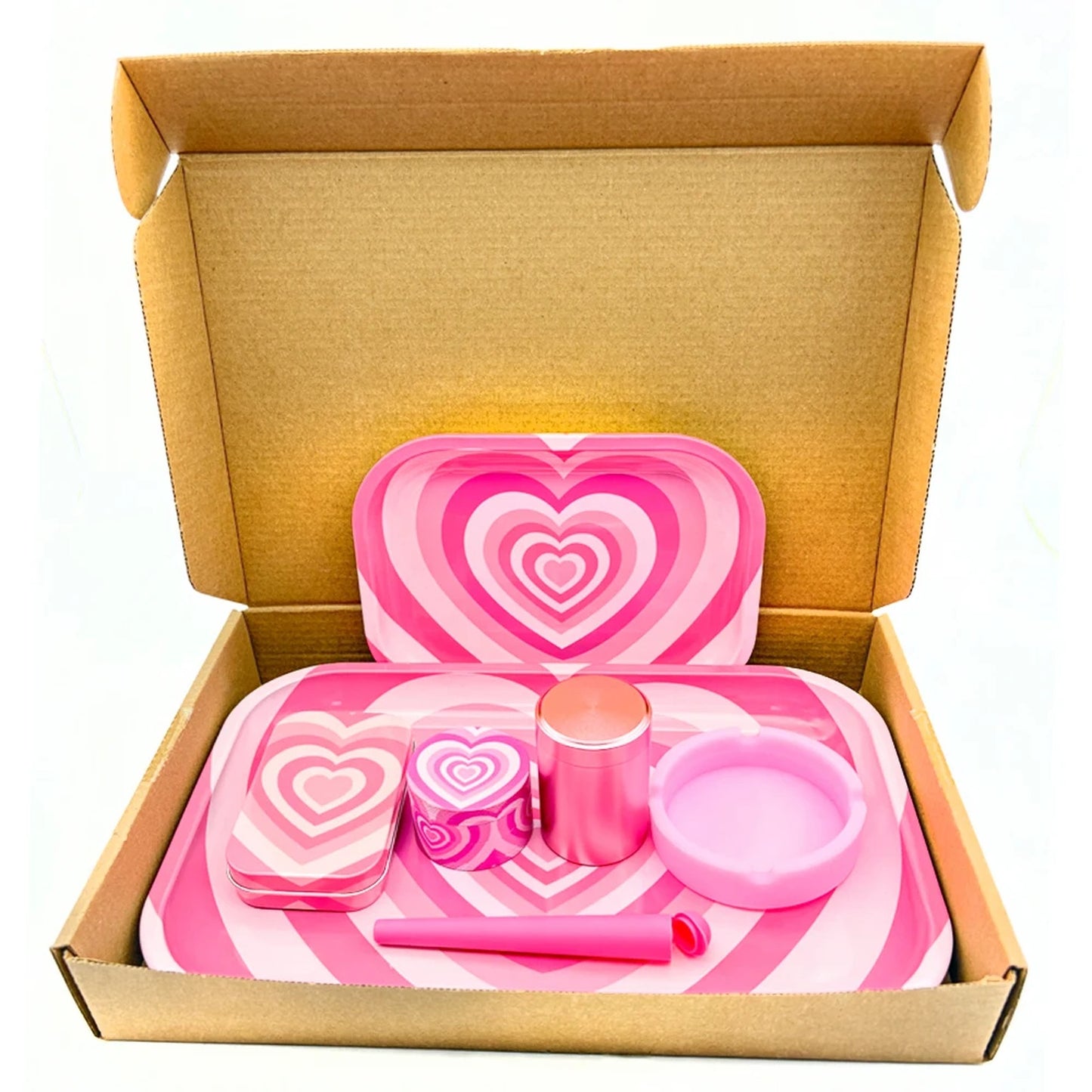 Kit Puff completo com cinzeiro, bandeja boladora, dichavador e case