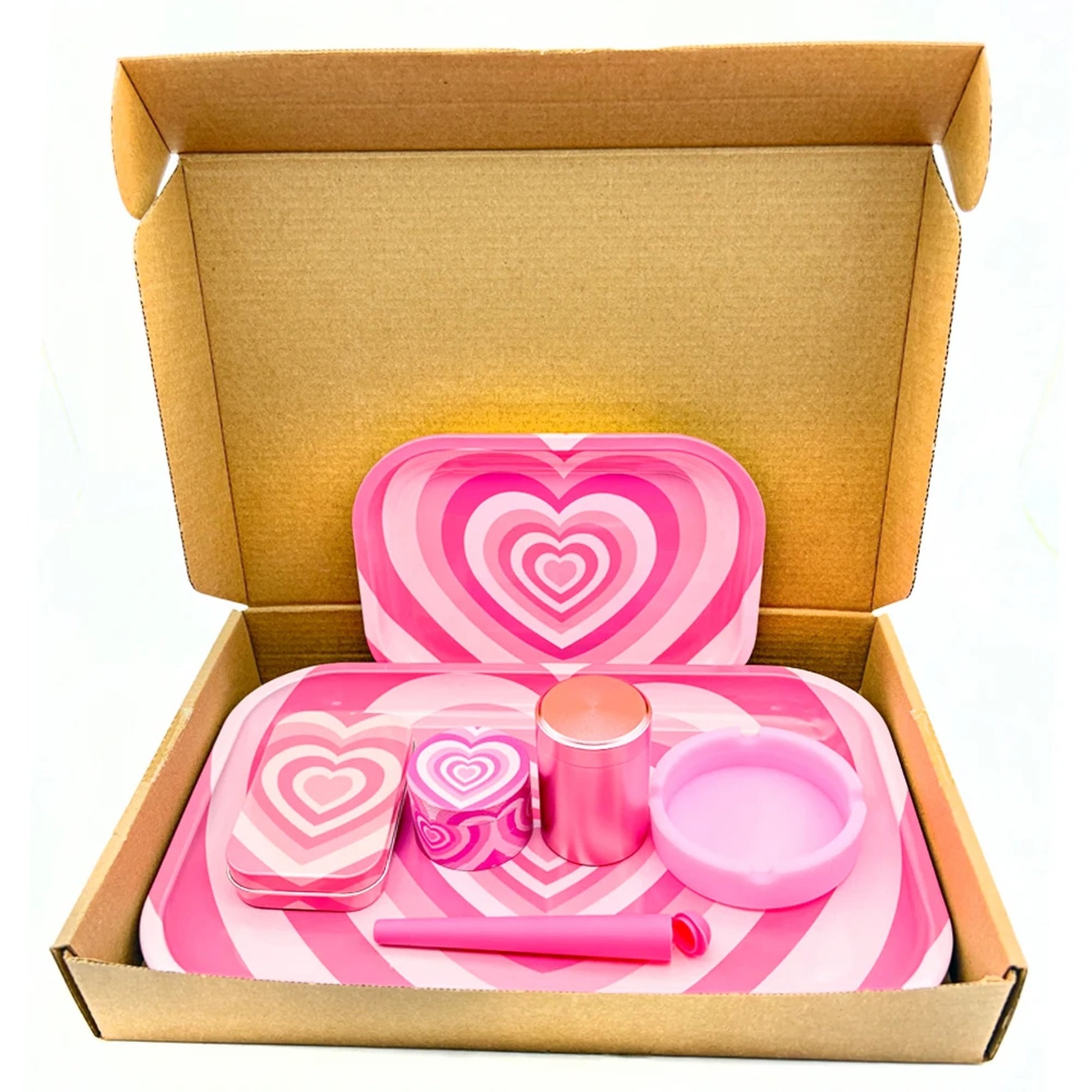 Kit Puff completo com cinzeiro, bandeja boladora, dichavador e case