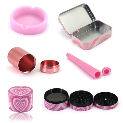 Dichavador de metal do Kit Puff aberto